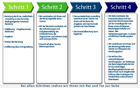 Schema einer Potentialberatung für eine nachhaltige Potenzialentwicklung in Unternehmen und Organisationen oe-niederrhein-consulting bietet Potentialberatung in NRW: Veränderungsmanagement für nachhaltige Innovationsprozesse